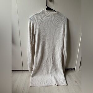 Abercrombie & Fitch Cream Long Sleeve Dress